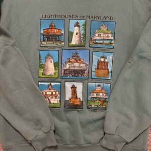 Lighthouses Of Maryland Crewneck
